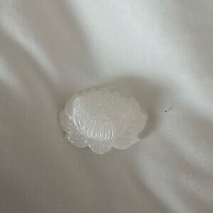 White Jade Lotus Pendant